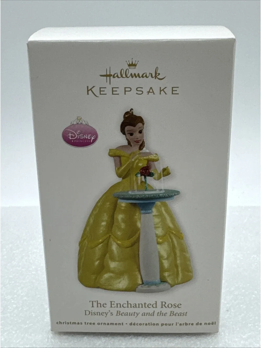 2011 Hallmark Keepsake Ornament Enchanted Rose Disney Beauty Beast Belle New